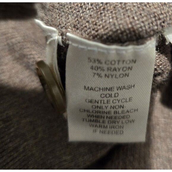 Loft Cardigan Sweater Womens‎ XS Extra Small Brown Button Front Pockets - Picture 4 of 4